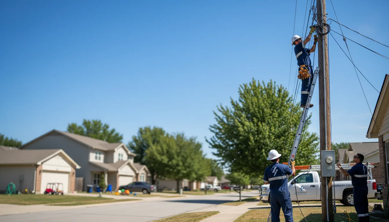 Residential electrician providing installation services in Kenneth, MN